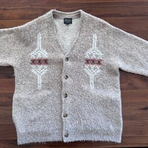 PENDLETON SHAGGY CARDIGAN Beige Beacon Rock
